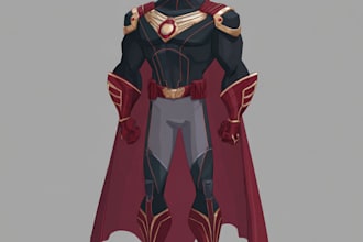 design original superhero character