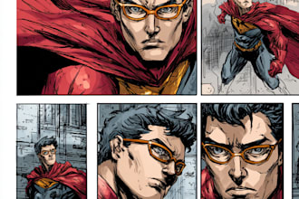 do superhero comic page superhero character