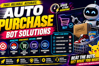 create target bot, auto purchase bot, pokemon bot, checkout bot, monitoring bot