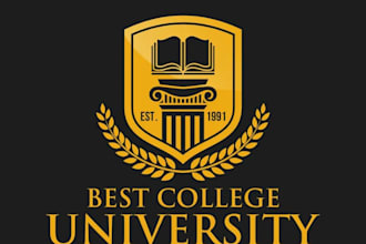 create professional education, school, university logo