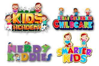 do kids, daycare, childcare, preschool and toy shop logo design