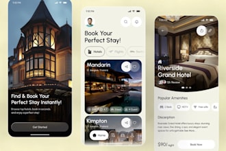 develop hotel booking app, travel booking app, reservation app