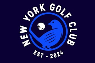 design a creative golf club logo for your brand