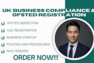 handle cqc, ofsted, nhs tenders, rfp responses, and UK startup services