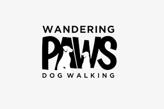 design dog walking business logo