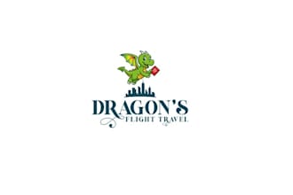 design dragon based travel company logo