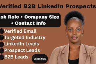 extract b2b linkedin prospects with job role company size and verified contact