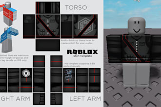 make custom roblox clothing template shirt roblox avatar art roblox ugc designer