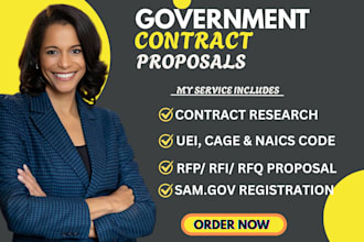 research government contracts, create bids, and do sam gov registration
