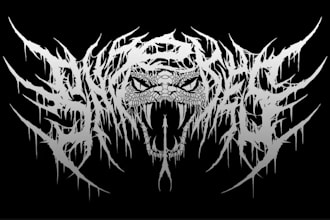 design you a brutal death metal, slamming, deathcore logo