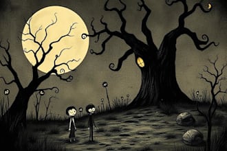 draw you in dont starve, tim burton style