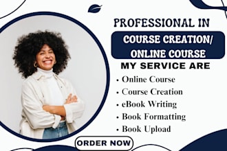 create digital guide ebook online course content, course creation, ebook writer