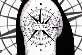 make a geometric tattoo design
