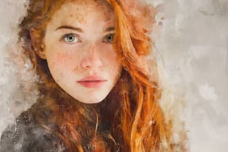 make digital watercolor illustration