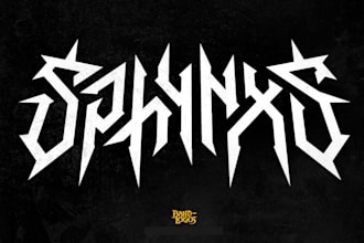 make a custom thrash metal logo