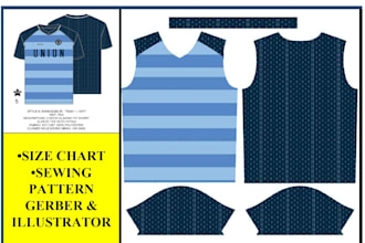 create sewing pattern making and grading, dxf, size chart