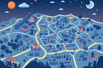 do vector map illustration and event map