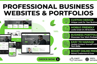 build your business portfolio and company websites