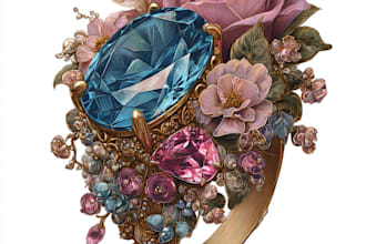 draw a jewelry design, or a sketch of jewelry