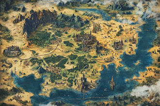 fantasy map design map illustration fantasy map