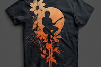 design t shirt for a band and merch