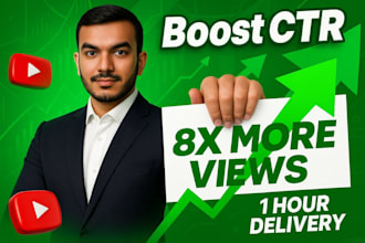 design high CTR youtube thumbnail in just 1 hour