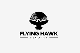 design flying hawk records logo