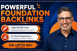 build mix foundation backlinks from high authority sites for ranking