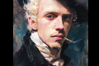 paint your digital oil painting portrait