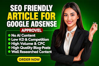 write SEO friendly website content and blog articles