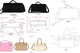 make bag design, backpack, tote bag, hand bag with tech pack