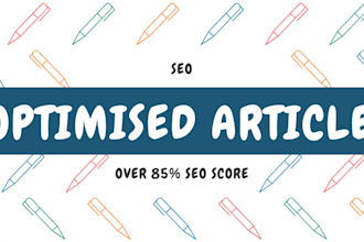 write and optimize surfer SEO article or blog post