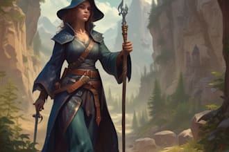 illustrate your ttrpg oc, vtm, fantasy, dnd character art