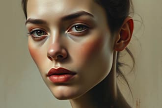 paint your character in realistic or cartoony style