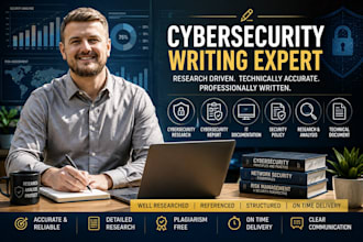 write cybersecurity report, IT research and technical documents