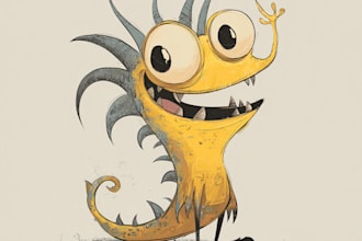 design cartoon characters and creatures