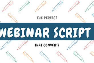 write the perfect and converting webinar script with webinar presentation funnel