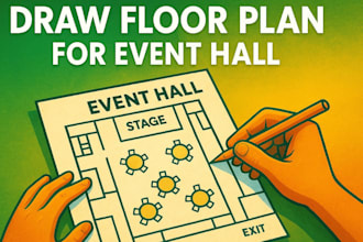 draw floor plan for event hall