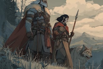 create epic dnd character art for campaigns