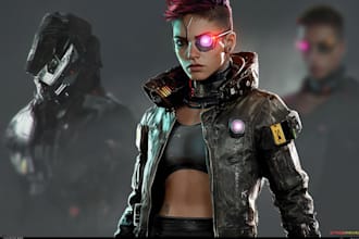 design fantasy and cyberpunk character