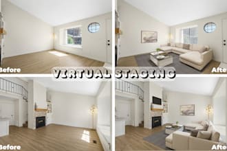 do realistic virtual staging for your real estate photos
