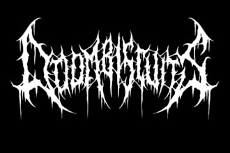 design a brutal grindcore metal logo for your band or merch