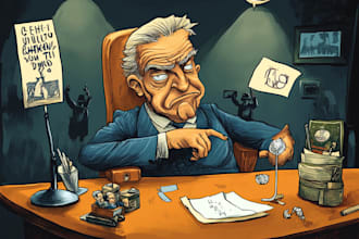 create political and editorial cartoons