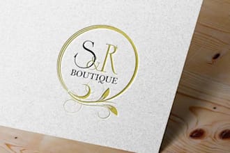 do modern handcrafted clothing, fashion and beauty spa logo design