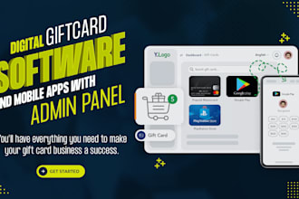 create powerful online platform for gift card website and mobile apps