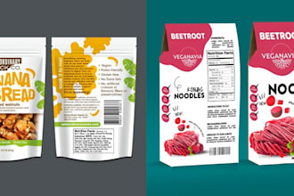 do a fantastic pouch and food packaging design