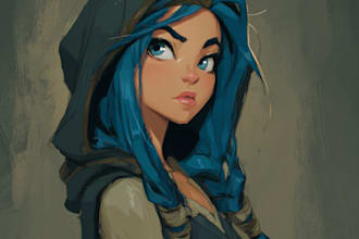 draw your warcraft or fantasy oc character for dnd character