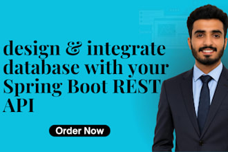 design and integrate database with your spring boot rest API