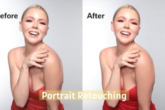 portrait retouching and headshot retouch in photoshop