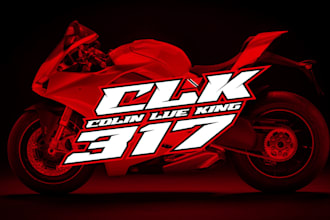 make an modern high quality racing logo design